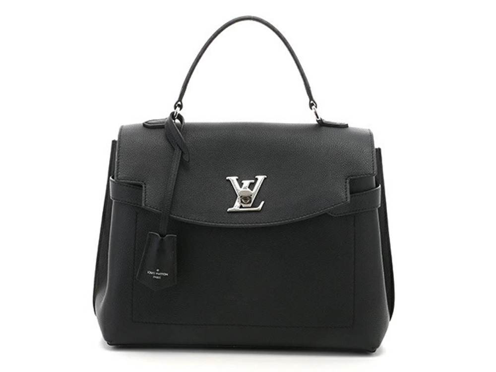 LOUIS VUITTON Lockme Ever Handbag Calf Noir Black